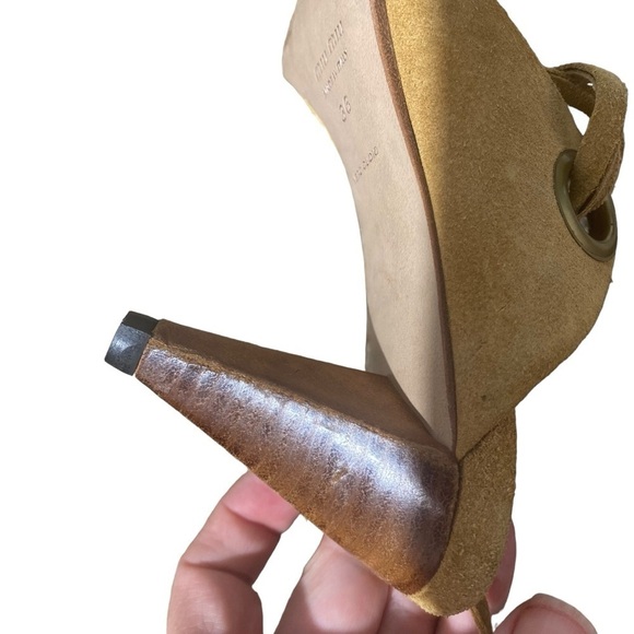 Mui Mui Strappy Suede Heeled Sandals Sz 35 (US Size 5 via chart) - Picture 5 of 10